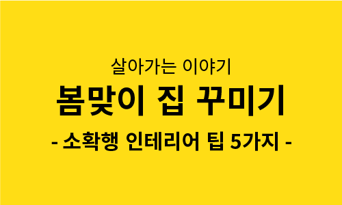 봄맞이 집 꾸미기