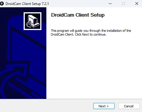 스마트폰을 PC 웹캠으로 DroidCam PC 설치