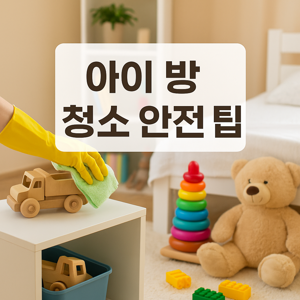 아이 방 청소 안전 팁