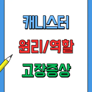 자동차 캐니스터 역할, 원리, 구조, 고장 증상 정비