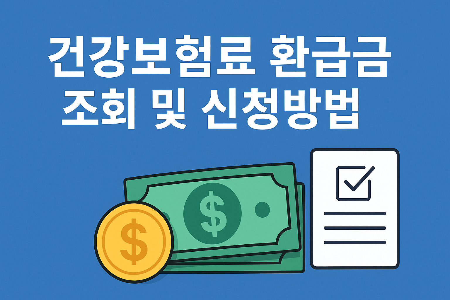 건강보험료 환급금 조회 및 신청방법