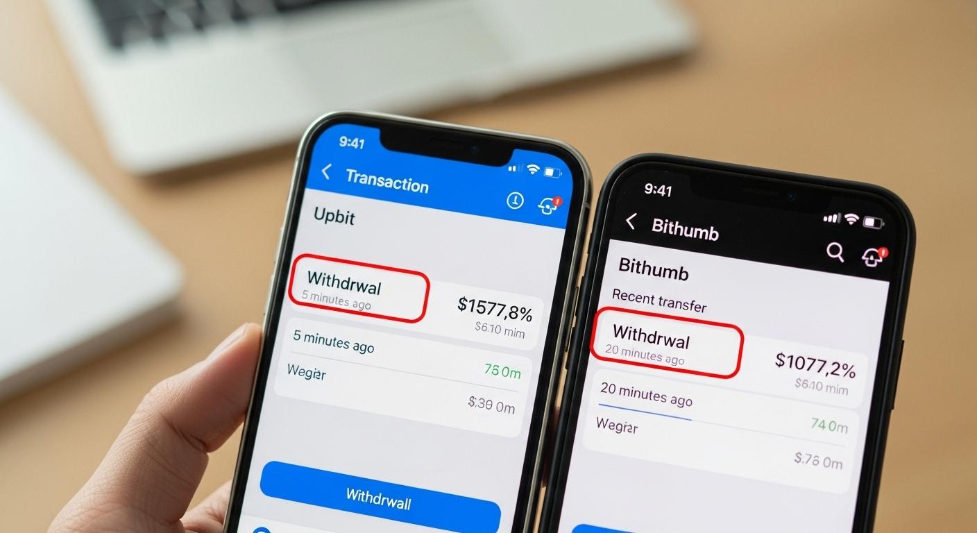 업비트 빗썸 이동 시간