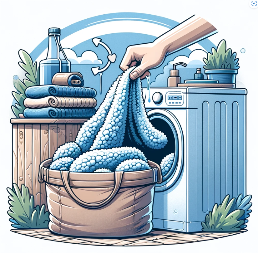 드럼세탁기 후리스 세탁