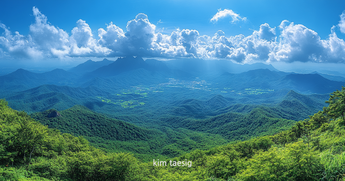 가지산의 사계절