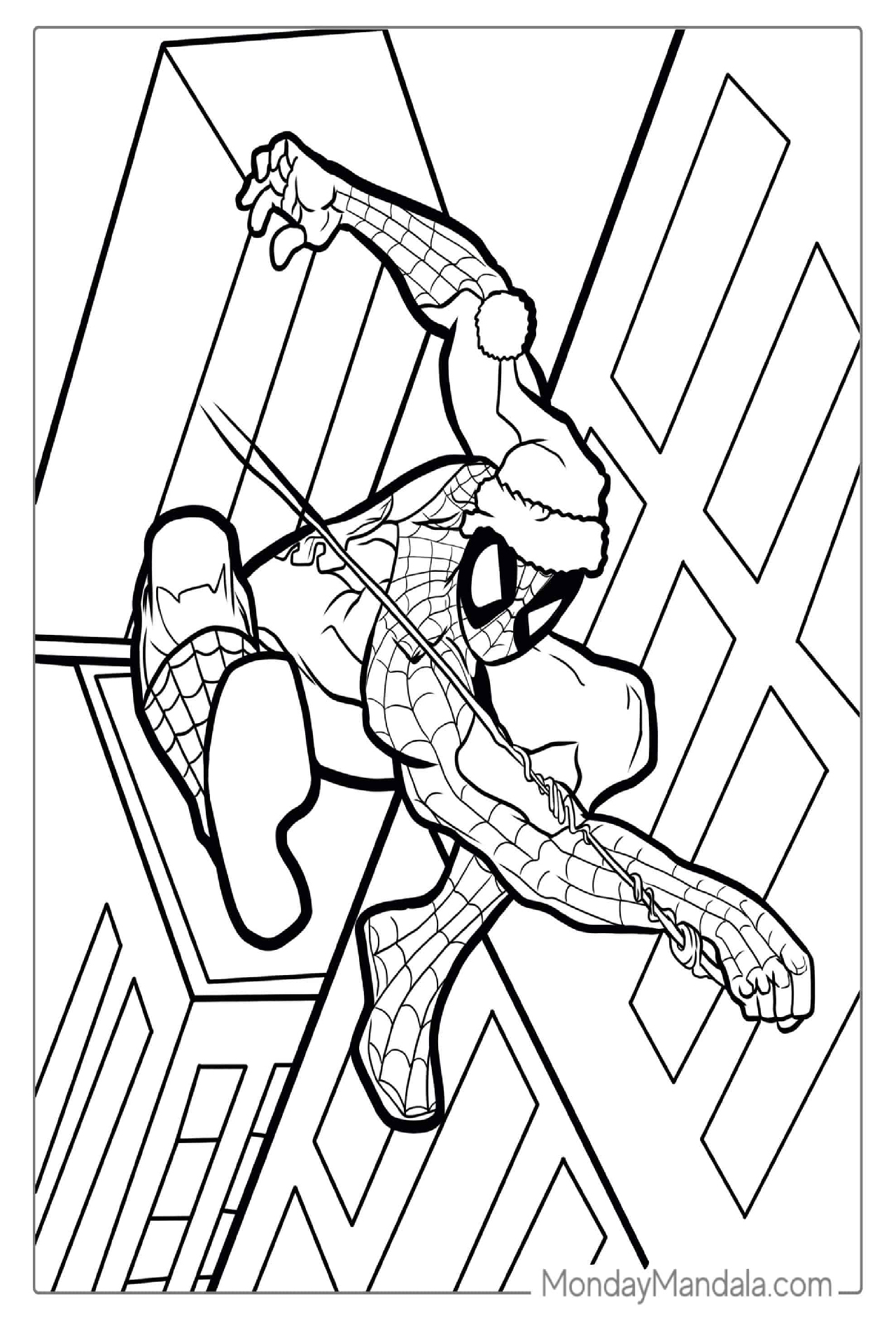 스파이더맨 색칠공부 도안