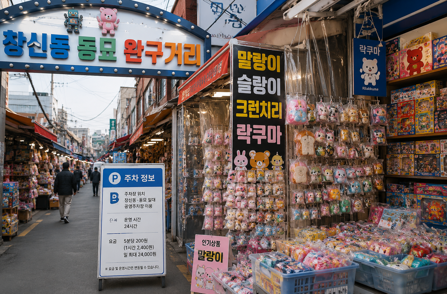 창신동 동묘 완구거리 주차&middot;말랑이 3분 완벽 정리