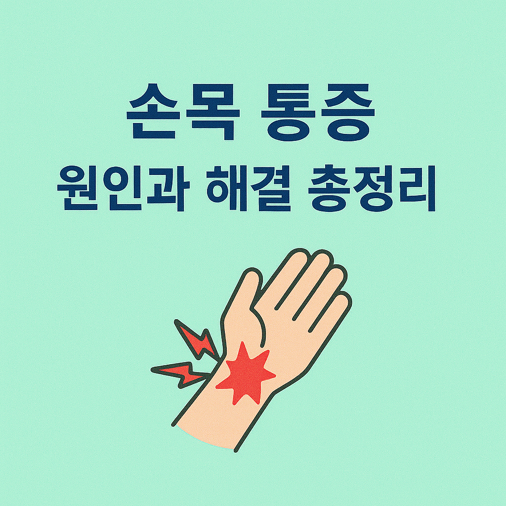 손목통증 원인과 해결 총정리