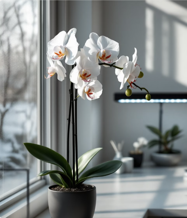 겨울철 동양란 실내 환경 조절법