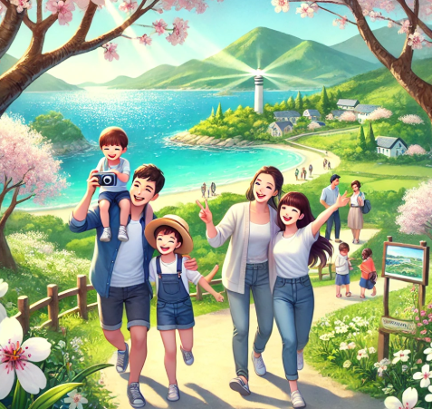 가족과 함께 봄에 떠나는 섬여행 사진