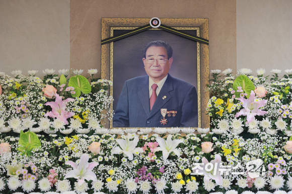 고(故) 송해의 빈소가 8일 서울대병원 장례식장에 마련됐다. [사진=사진공동취재단]