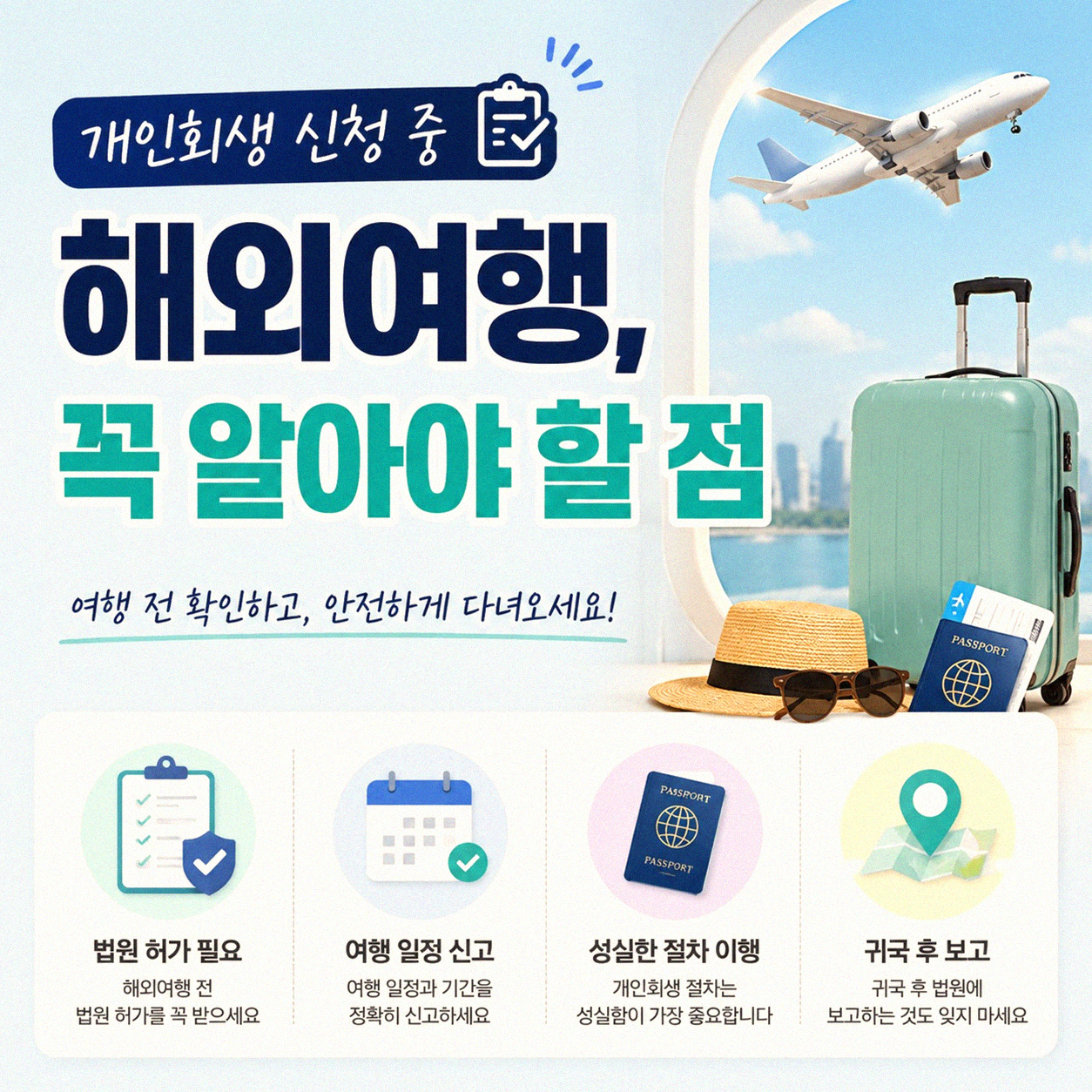 개인회생 신고 중 해외여행 괜찮을까