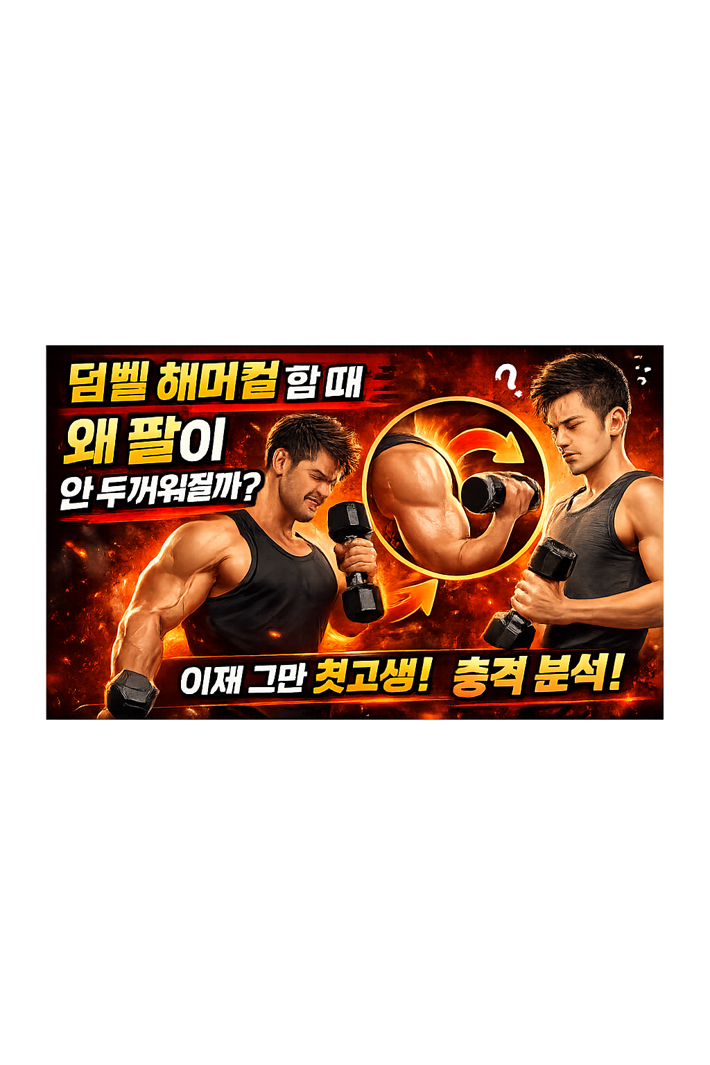 덤벨 해머컬인데 팔이 안 두꺼워지는 이유