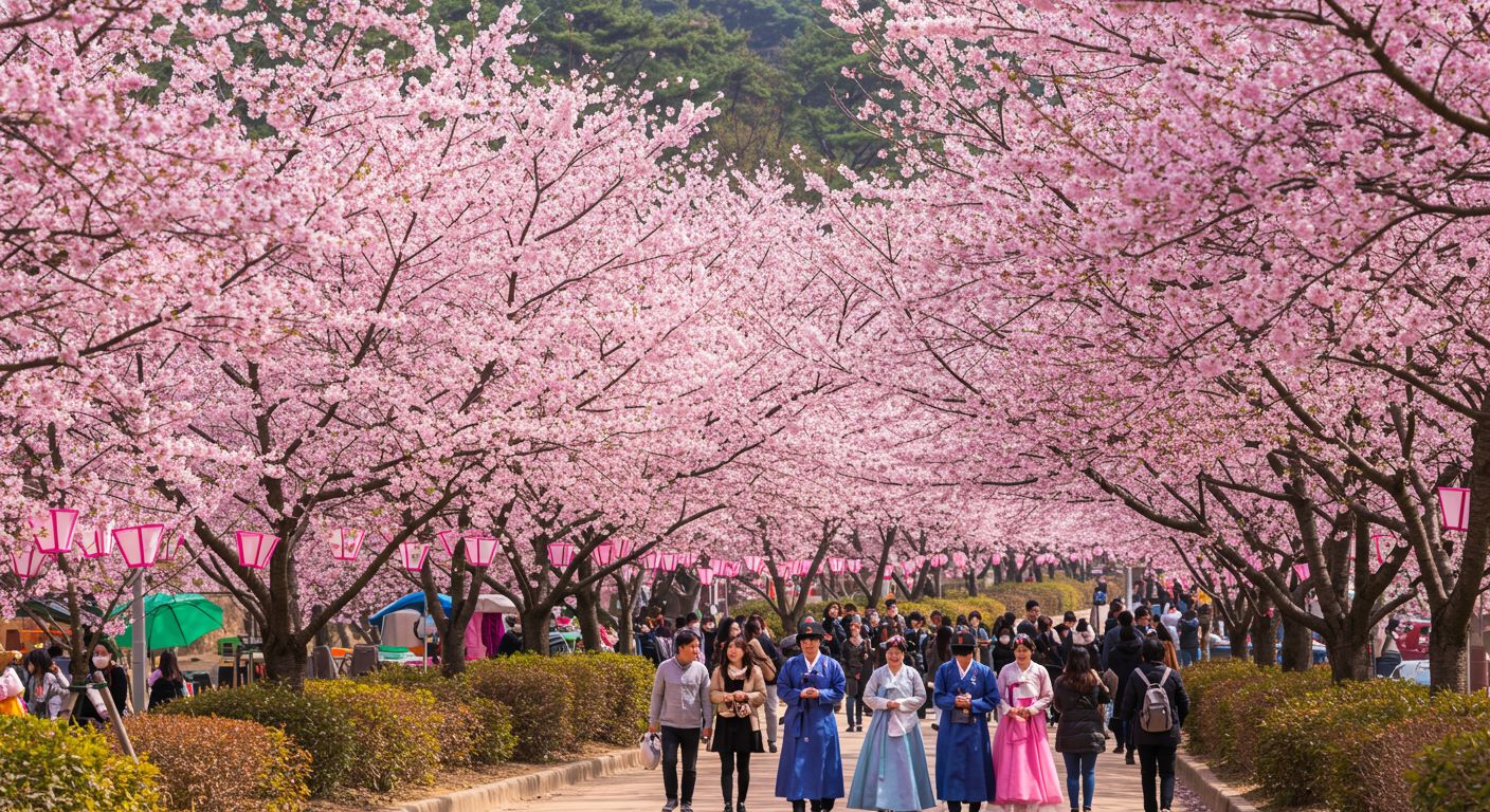 벚꽃 축제 모습