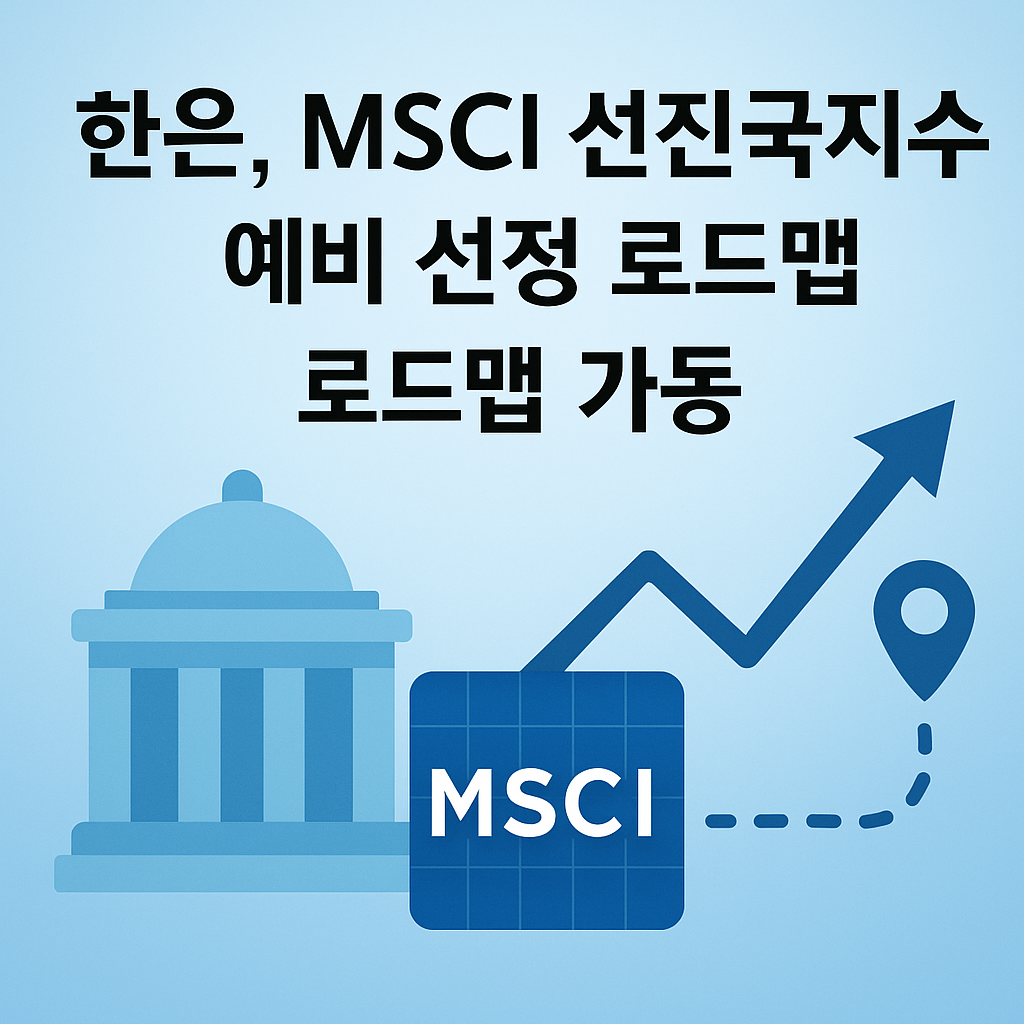 한은, MSCI 선진국지수 예비 선정 로드맵 가동