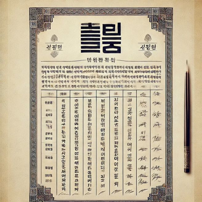 연판장 뜻 연판장이란