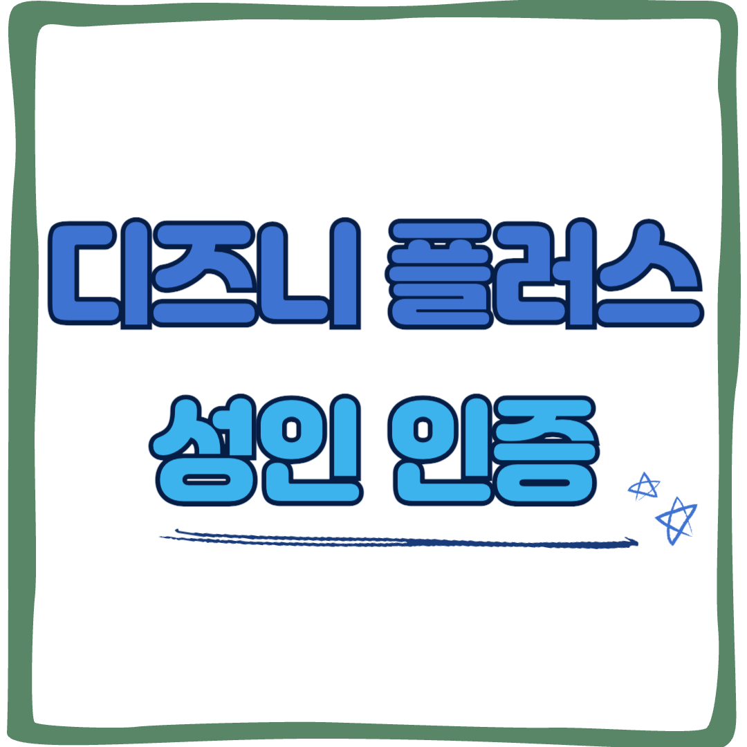 디즈니플러스 성인인증