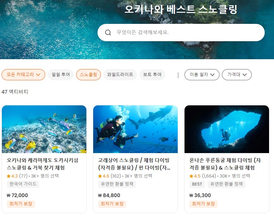 오키나와 스노클링