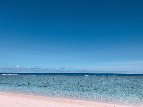 괌 리티디안비치 스노클링 자유시간 물놀이