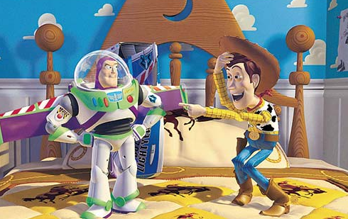 토이스토리 에 두 주인공이 나오는 장면