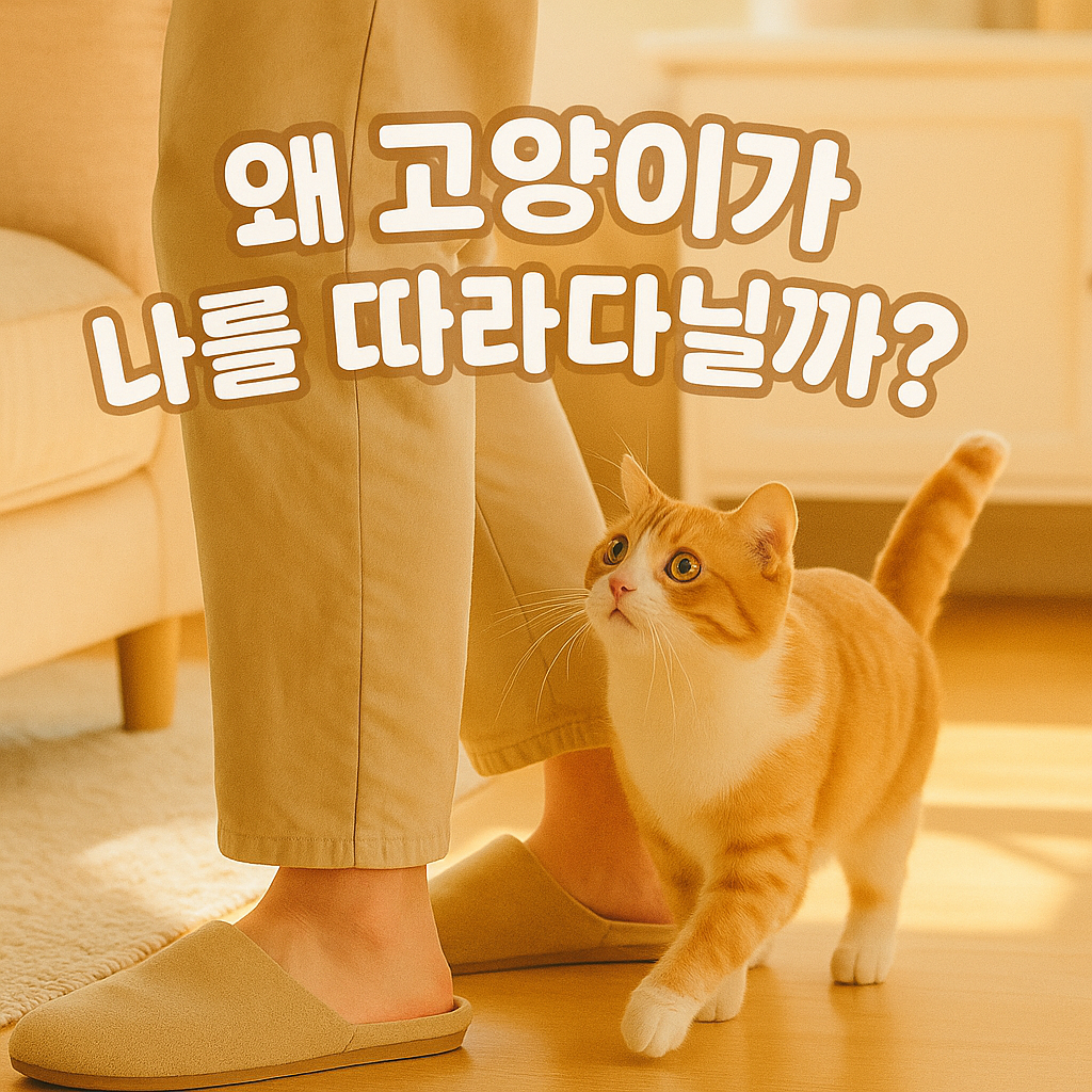고양이 행동이해,고양이가 따라다니는 이유