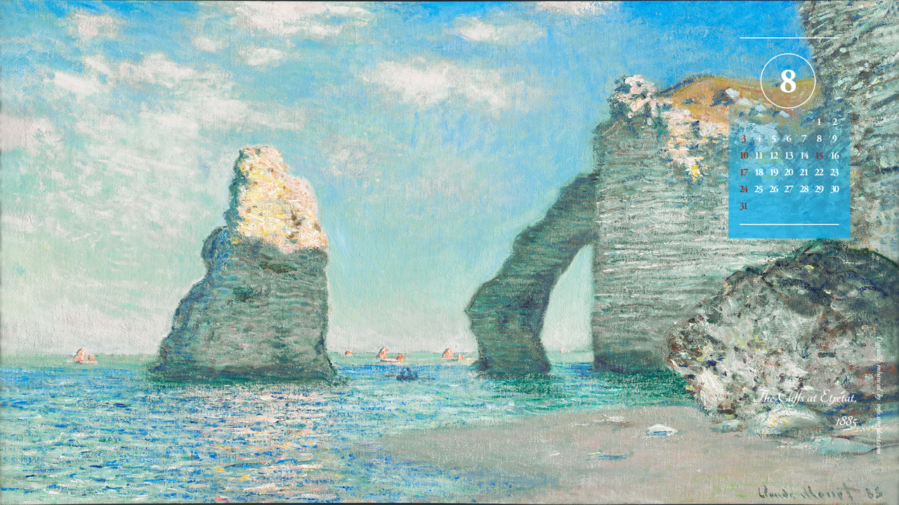 10 에트르타 절벽 A - 2025년8월 노트북배경화면