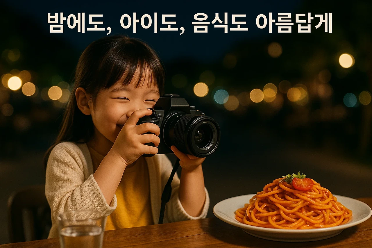 카메라 – “밤에도, 아이도, 음식도 아름답게”