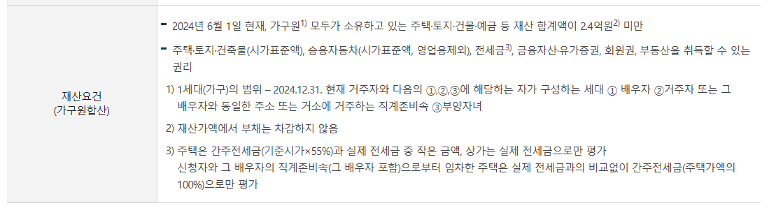 근로장려금 재산요건