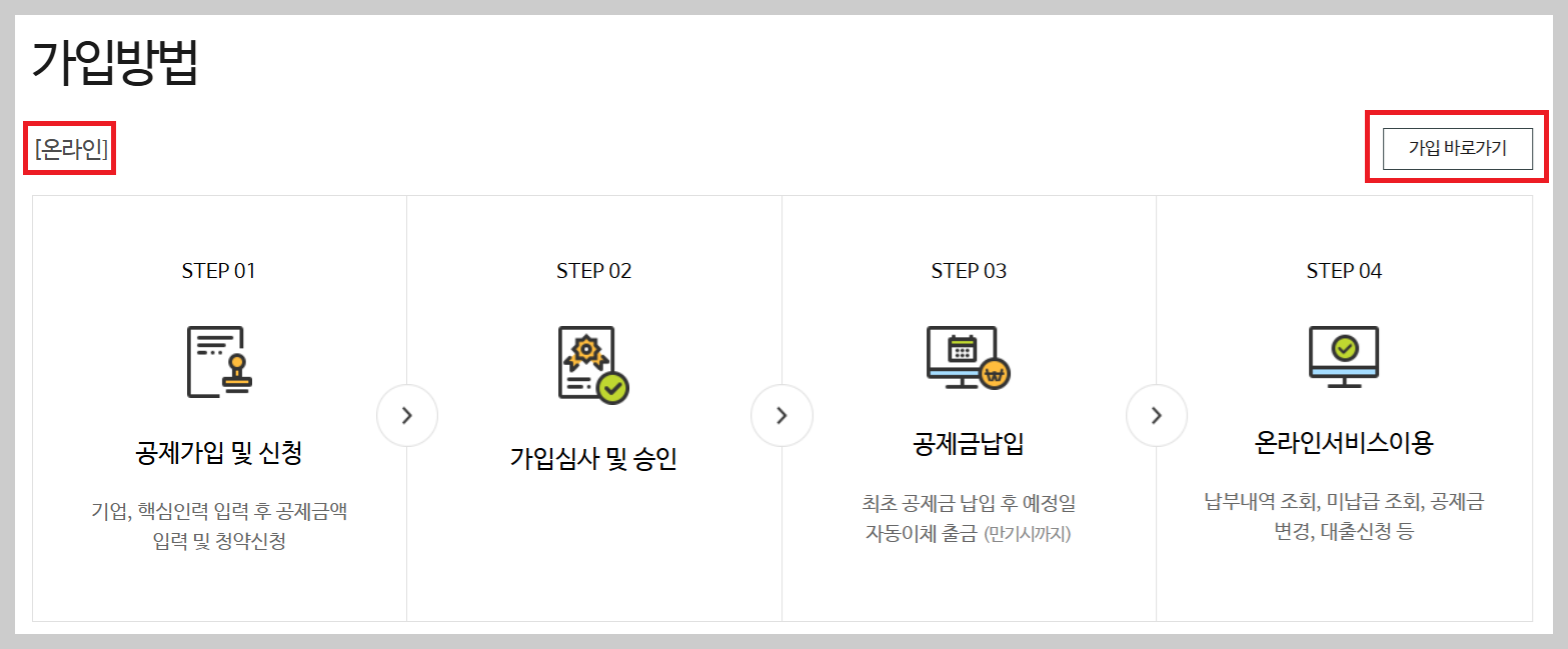 내일채움공제 신청 방법