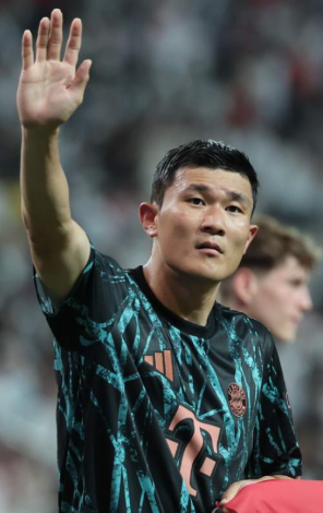 김민재 선수의 모습