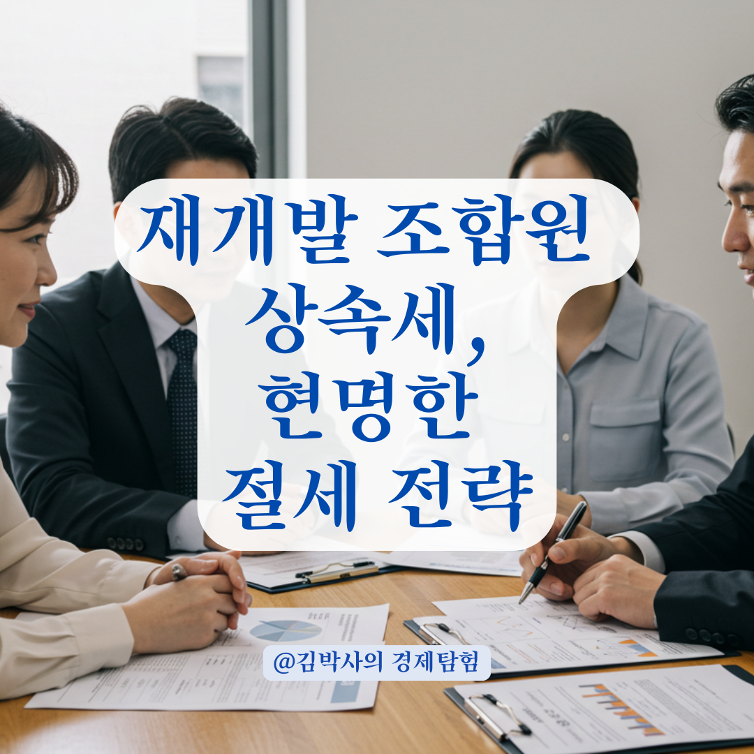 재개발 조합원 사망 후 상속세가 걱정이라면? 부담 줄이는 실질적 대응 전략.