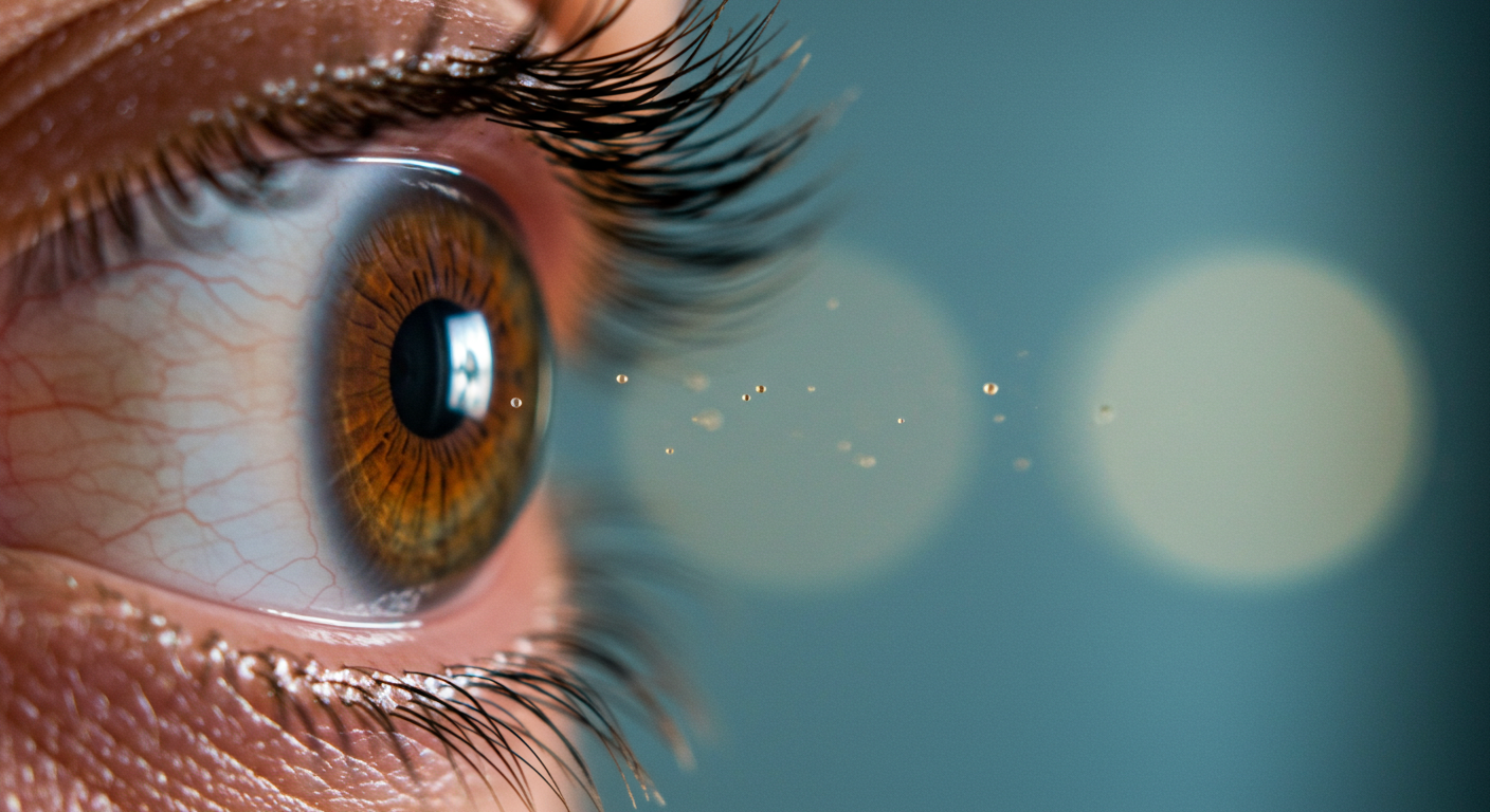 비문증으로 실명이 될 수 있는 예시 사진 1