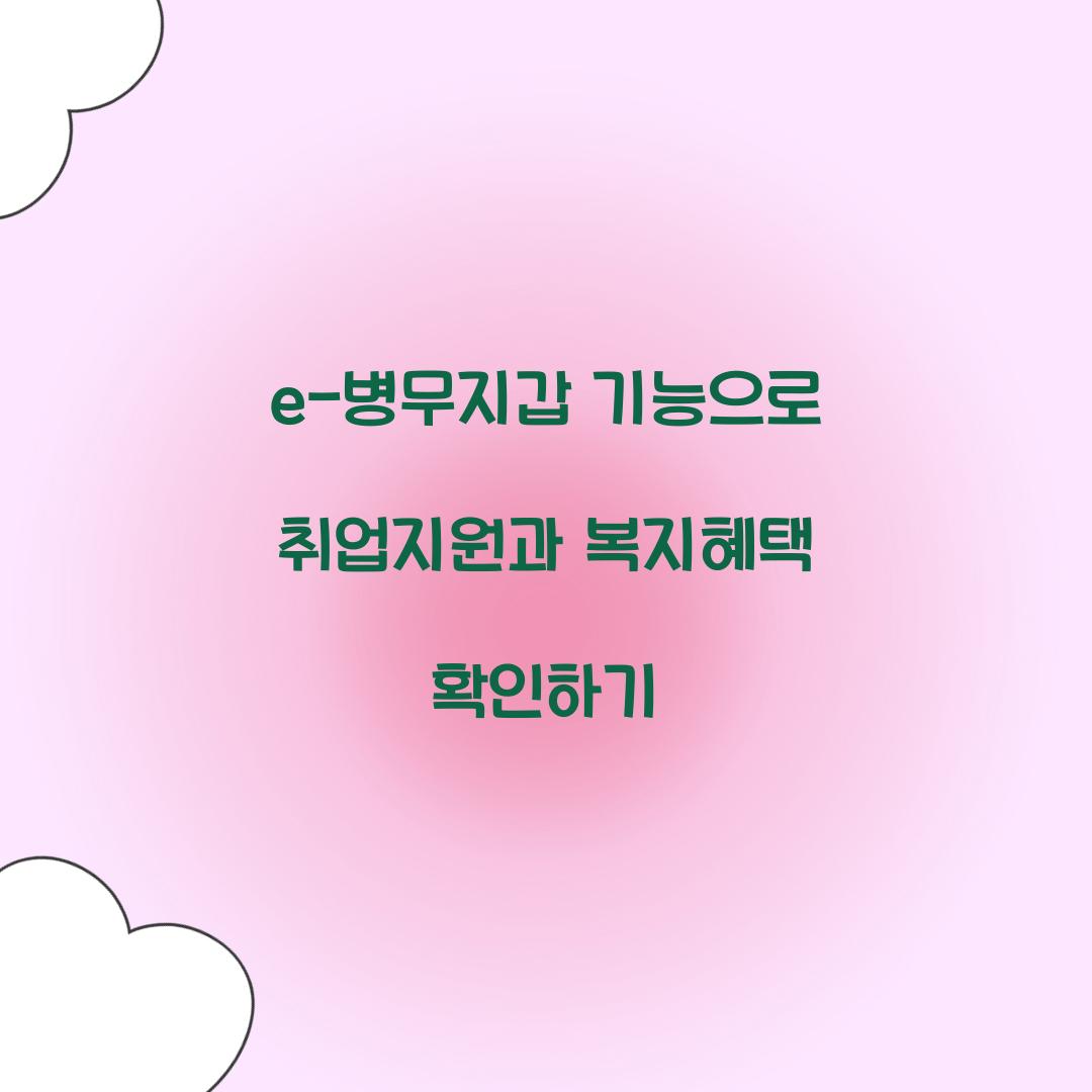 e-병무지갑 기능