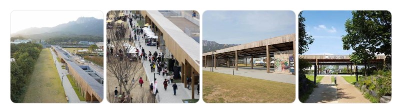 서울 도봉구에 위치한 평화문화진지의 전경과 전시 공간, 시민 문화 행사