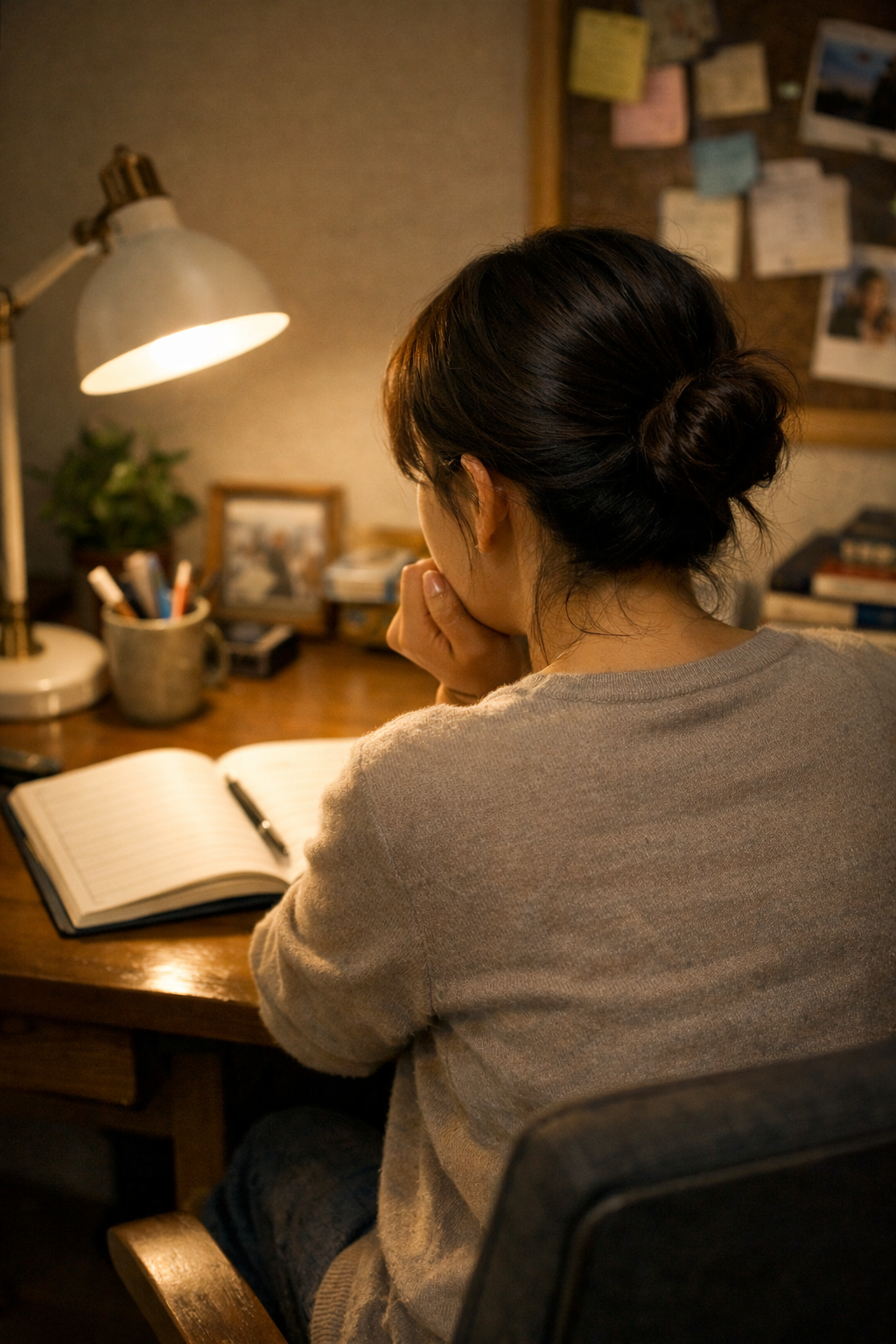 아이에게 같은 말을 반복한 하루를 돌아보는 엄마의 밤