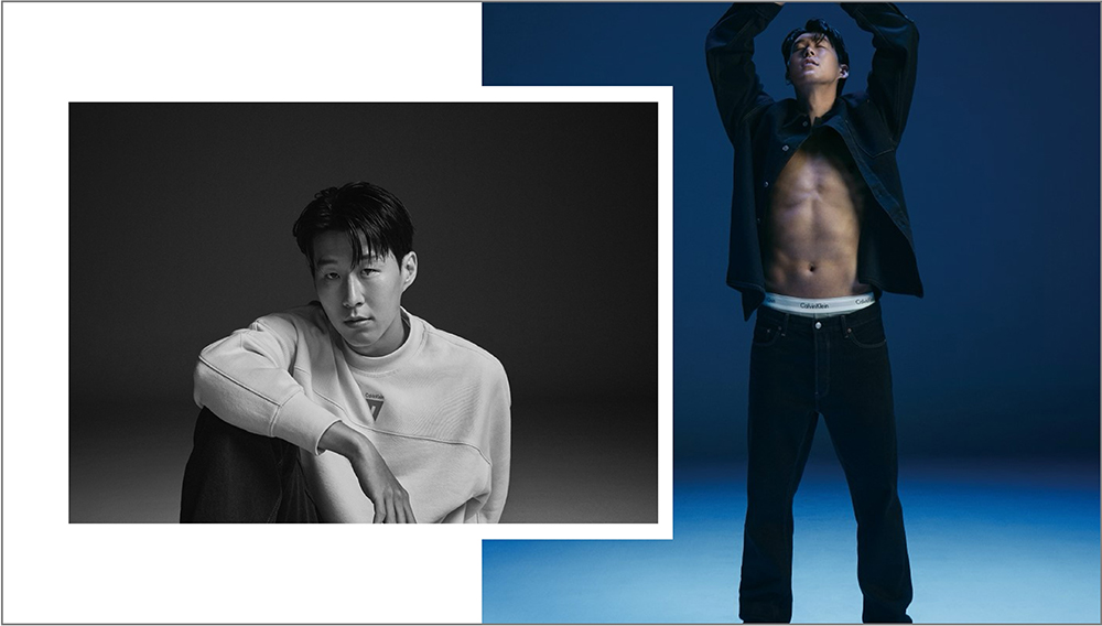 손흥민 2023년 가을 캘빈클라인 공식 화보, 지속 가능성과 스타일을 겸비한 남성 이미지
