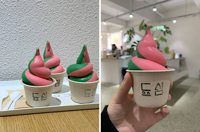 문경의 사과와 오미자 디저트