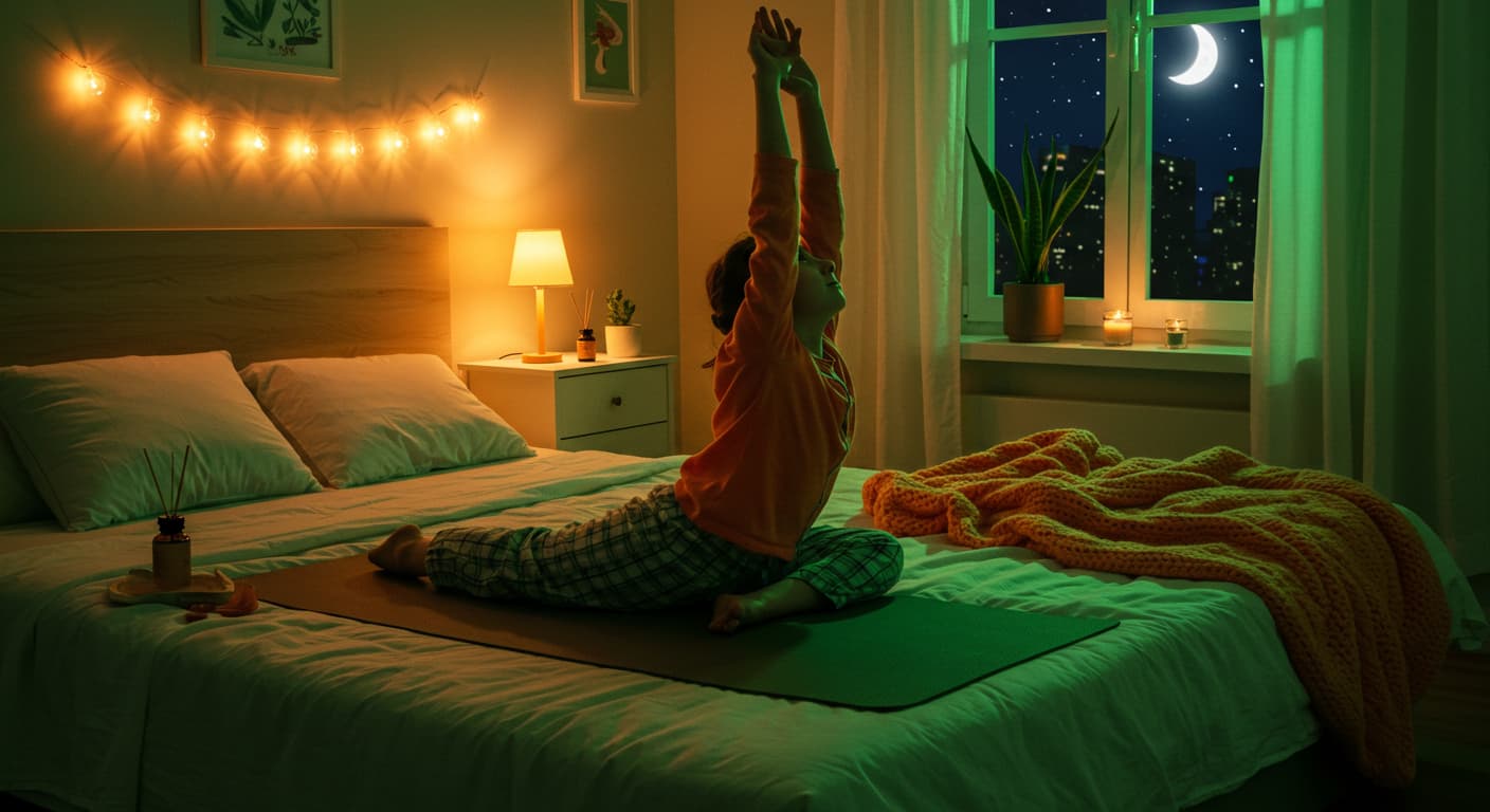 꿀잠 보장! 자기 전 5분 스트레칭 루틴으로 불면증 탈출하세요 🌙