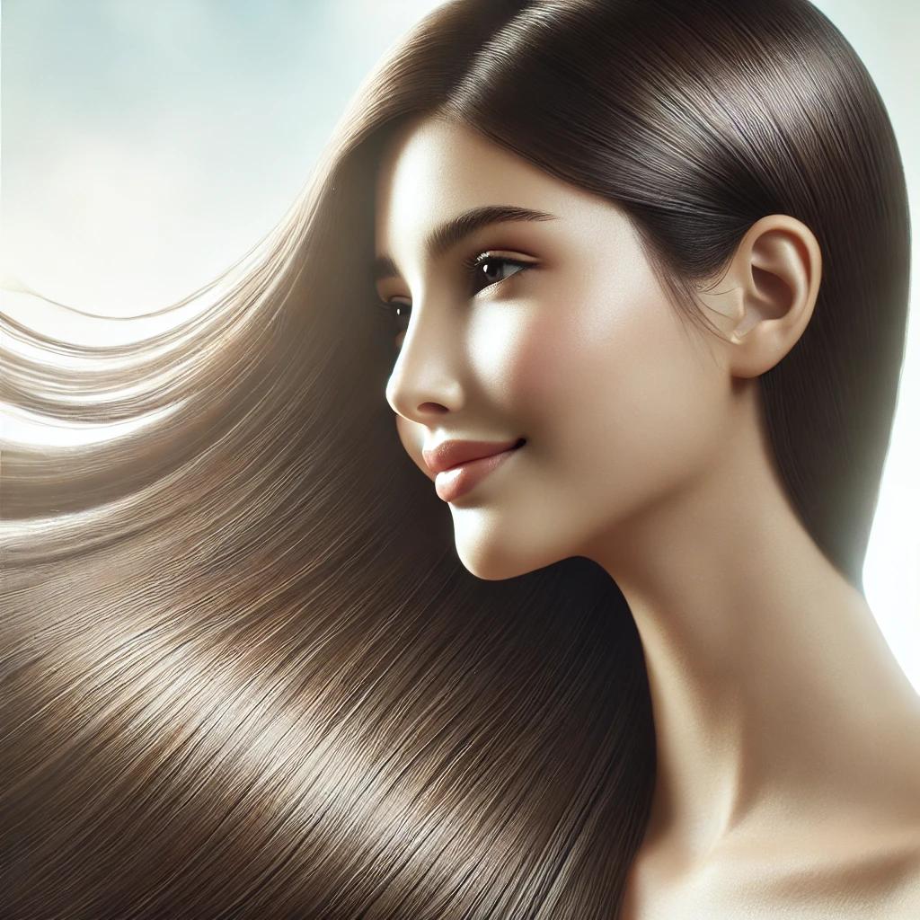 머릿결을 흩날리며