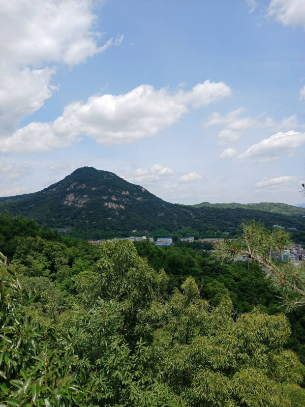 무무대에서 바라본 북악산