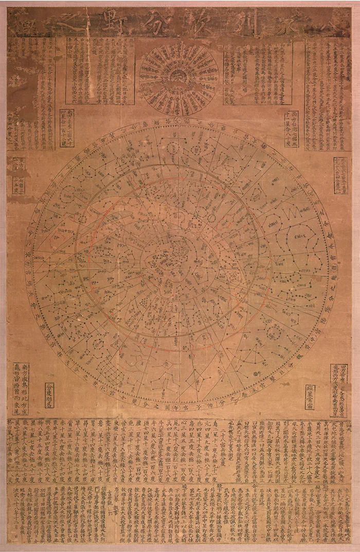 고대 해양 민속 속 별자리 항해 지도