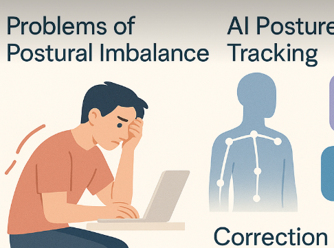 자세 불균형 문제점, AI 자세 추적 기술, 교정 앱 비교