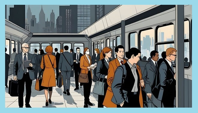 지하철-일러스트