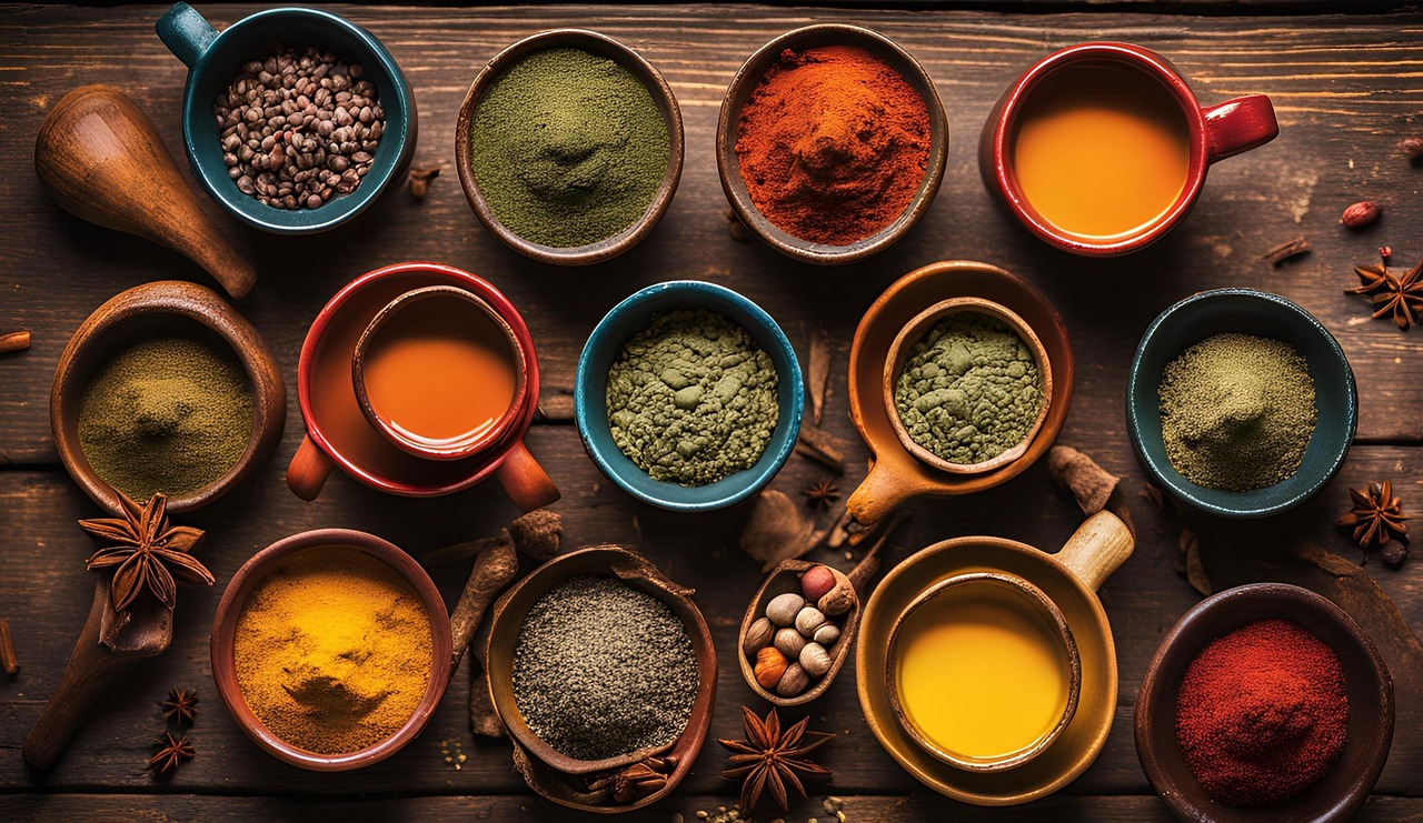 다양한 약리 효과를 지닌 향신료 사진