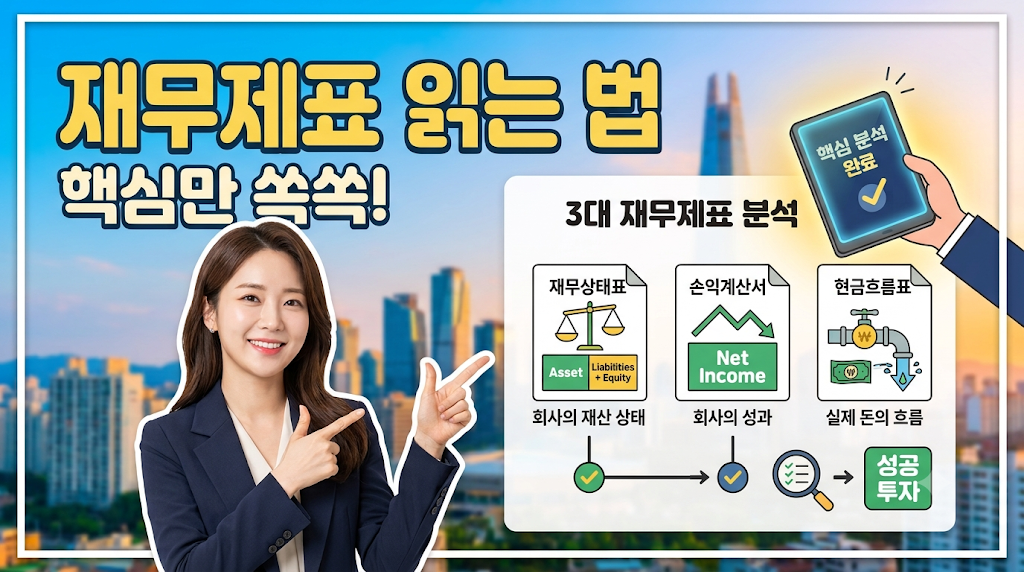 재무제표 쉽게 읽는 법 (손익계산서, 영업이익, 당기순이익)