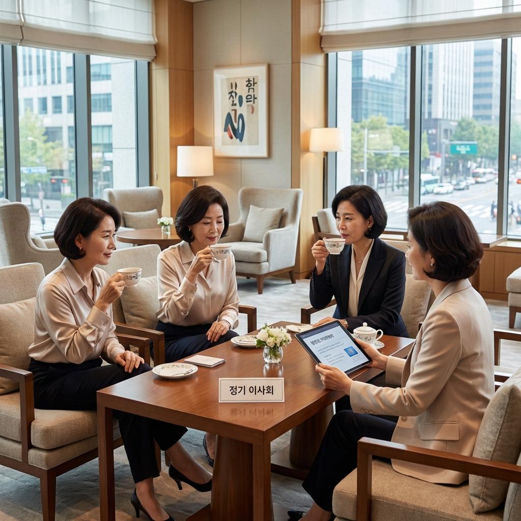 모임에서 돋보이는 50대 코디