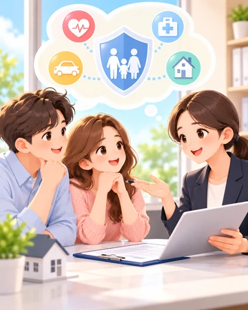 보험 가입 전 상담 내용을 확인하는 모습11