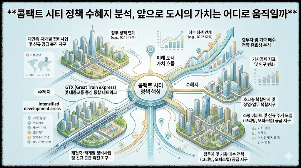 콤팩트 시티 정책 수혜지 분석, 앞으로 도시의 가치는 어디로 움직일까