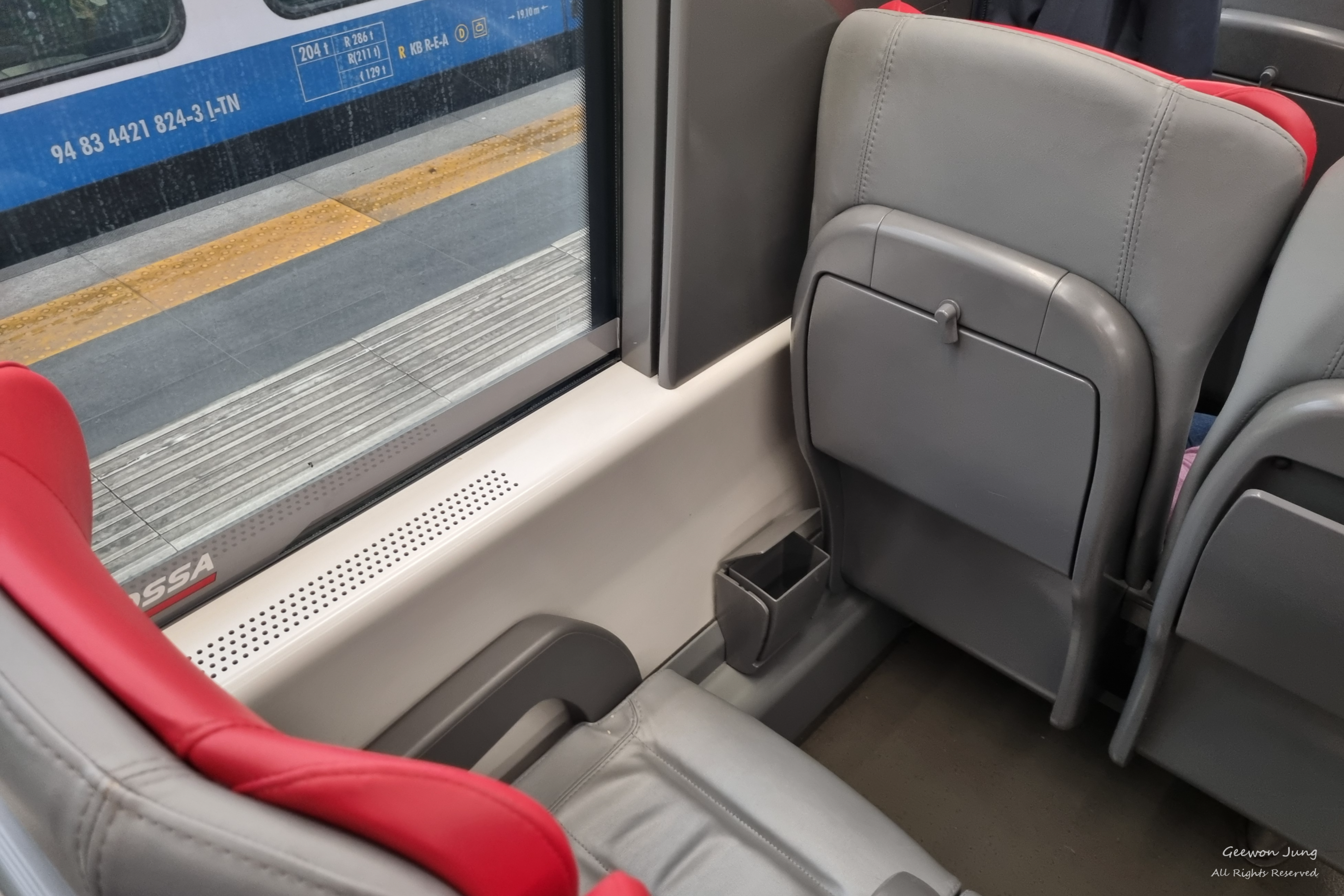 이탈리아 기차 내부 시설