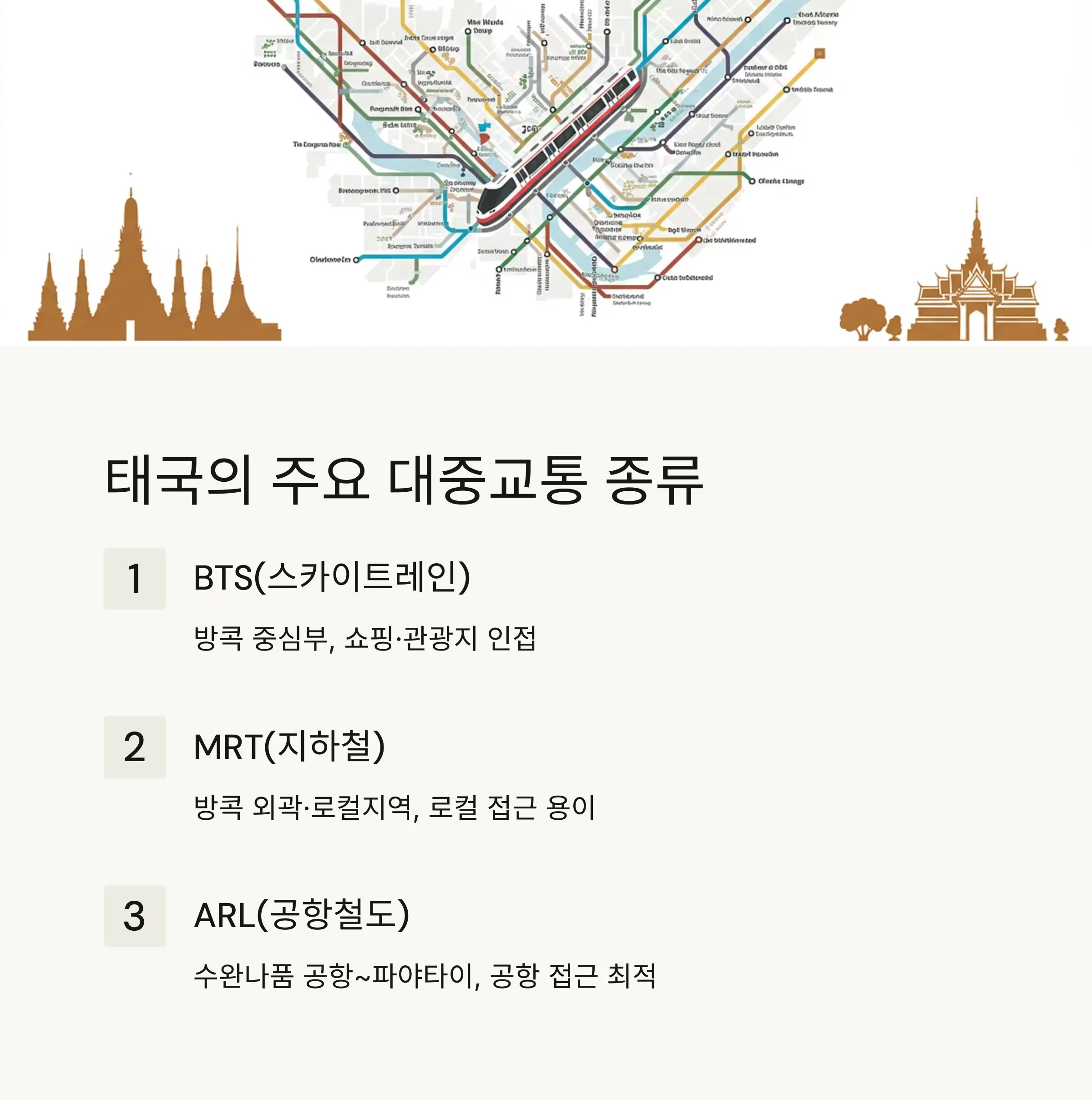 교통수단별 요금표 안내💸