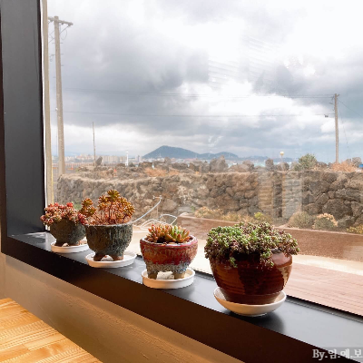 제주도 카페 추천- 조천-바다뷰-시소